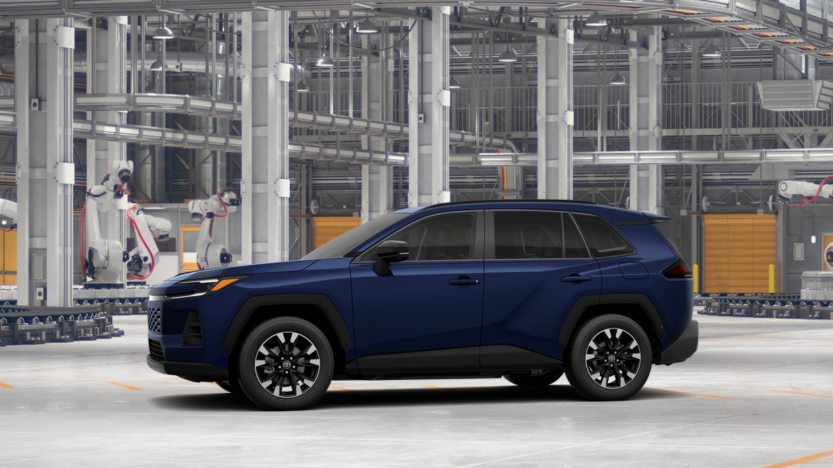 2026 Toyota RAV4 — rear three-quarter view