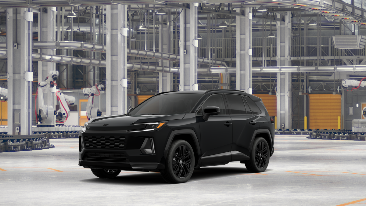 2026 Toyota RAV4 XSE in Midnight Black Metallic — front three-quarter view
