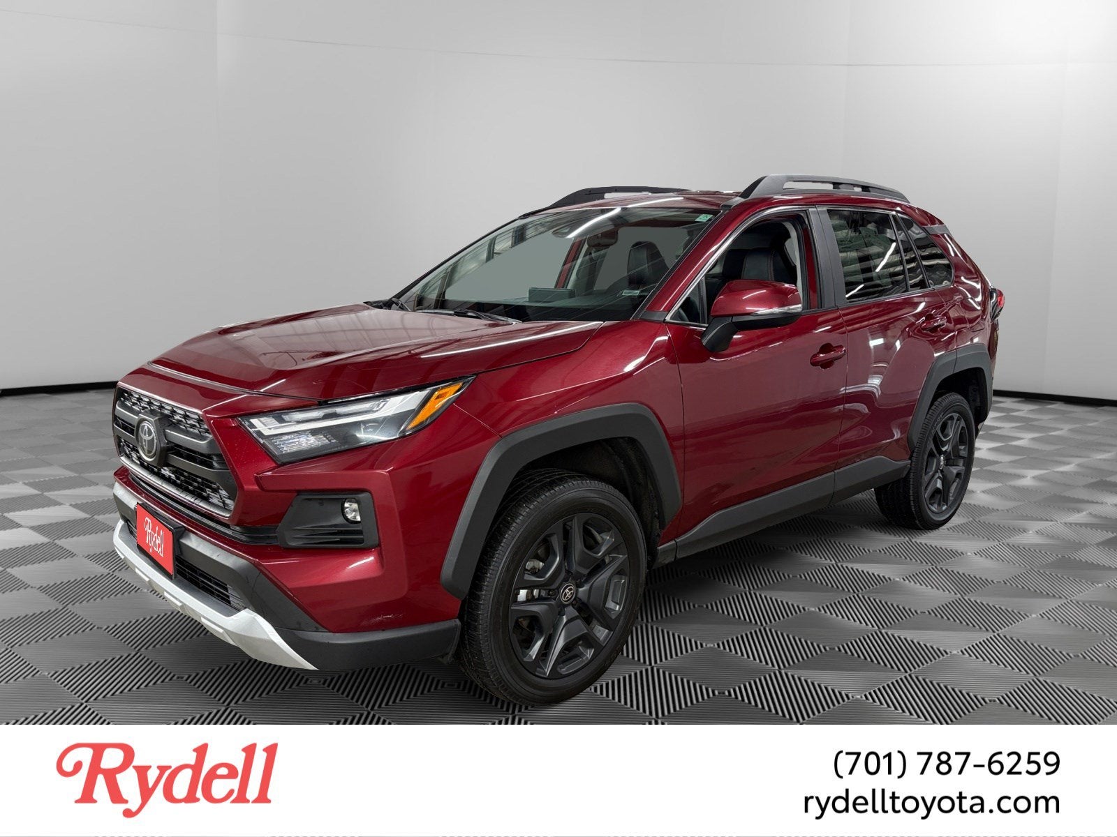 2024 Toyota RAV4 Adventure in Ruby Flare Pearl — front three-quarter view