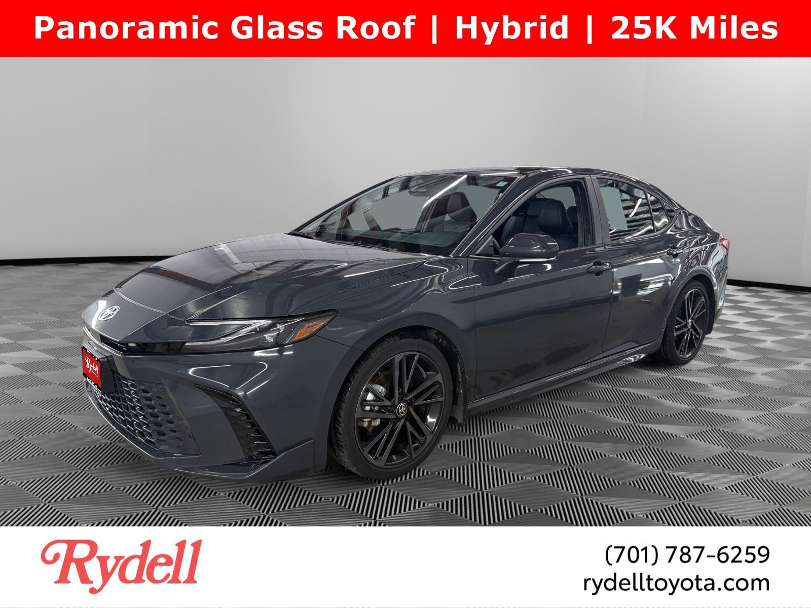 2025 Toyota Camry XSE Hyb in Underground — front three-quarter view