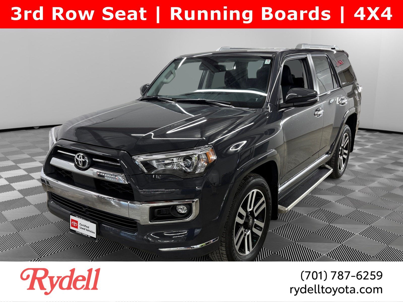 2024 Toyota 4Runner Limited in Magnetic Gray — front three-quarter view
