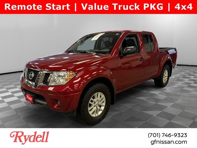 2021 Nissan Frontier SV in Cayenne Red Metallic — front three-quarter view