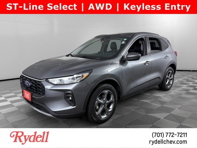2025 Ford Escape ST-Line Select in Carbonized Gray — front three-quarter view