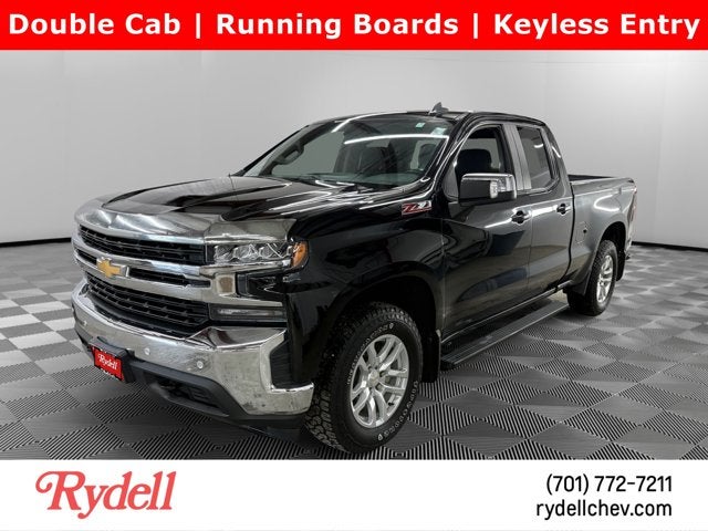 2019 Chevrolet Silverado 1500 LT in Black — front three-quarter view