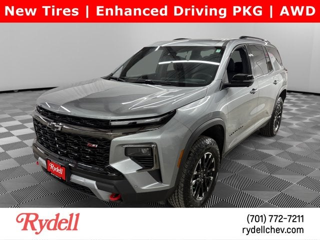 2024 Chevrolet Traverse AWD Z71 in Sterling Gray Metallic — front three-quarter view