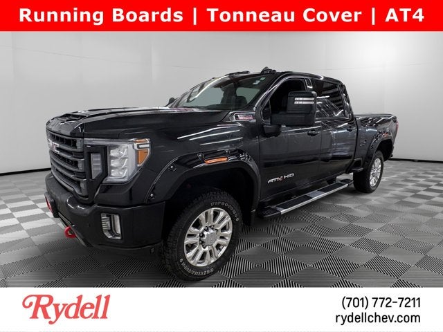 2020 GMC Sierra 3500HD AT4 in Onyx Black — front three-quarter view