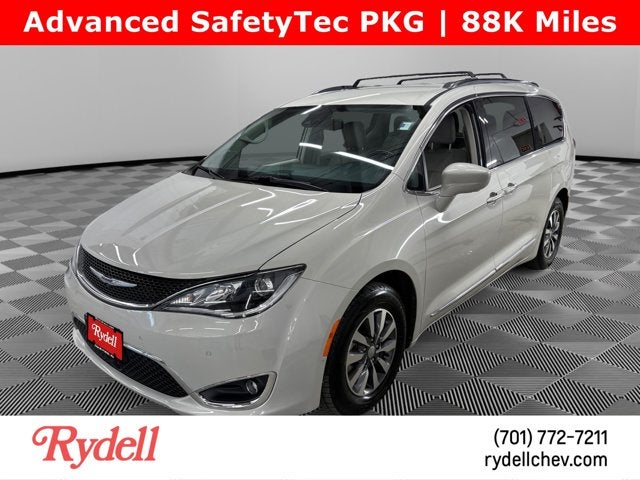 2020 Chrysler Pacifica Touring L Plus in Luxury White Pearlcoat — front three-quarter view