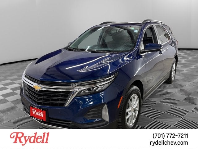2023 Chevrolet Equinox LT in Blue Glow Metallic — front three-quarter view